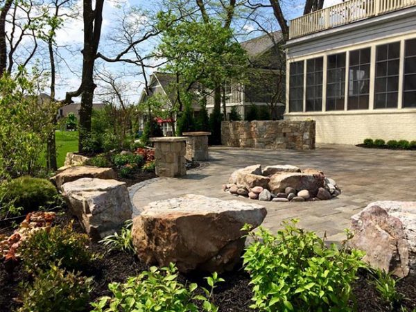 Indianapolis Outdoor Fireplace | Country Gardens